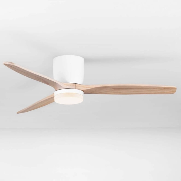 Sufitowa lampa wentylator GUARAYOS LE44966 LED 18W 3000-6500K drewniana biała