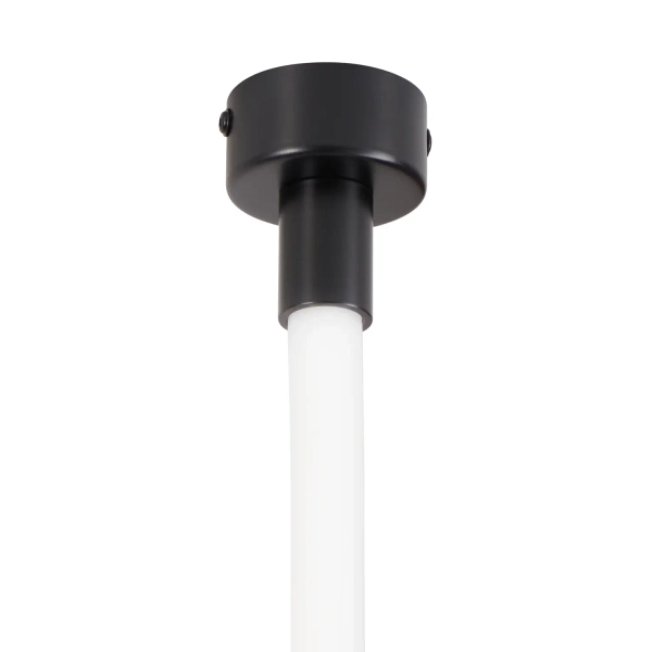 Lampa wisząca wąż ledowy SNAKE MD1021-4 black czarna metal PVC LED 60W 3000K 4M do jadalni