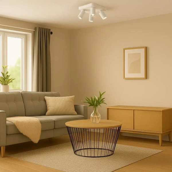 Plafon sufitowy punktowy Yorli 73088 kwadrat spoty tubki biały