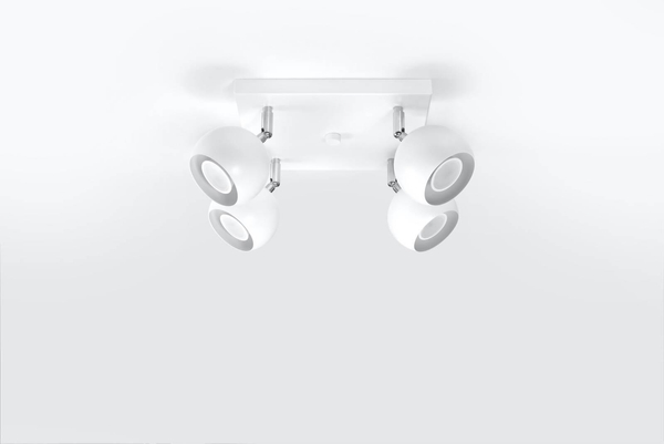 Plafon LAMPA sufitowa SL.0440 kwadratowa OPRAWA regulowane kule balls białe