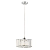 Glamour wisząca lampa Vetro LP-2910/1P CH round okrągła chrom