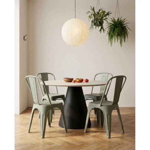 Krzesło do salonu i ogrodu PARIS zielone 5900168835825 wys. 86 cm