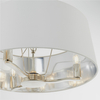 Wisząca lampa Harvey 73021 Endon na łańcuchu biała nikiel