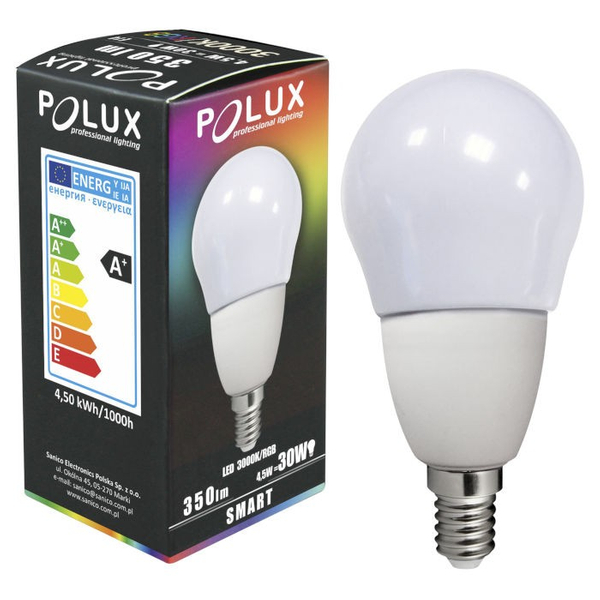 Żarówka LED RGB 311405 A55 LED E14 4,5W 350lm 230V biała ciepła