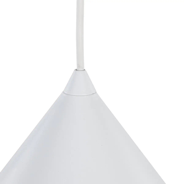 Wisząca lampa nad stół CONO 10010 stożkowa biały