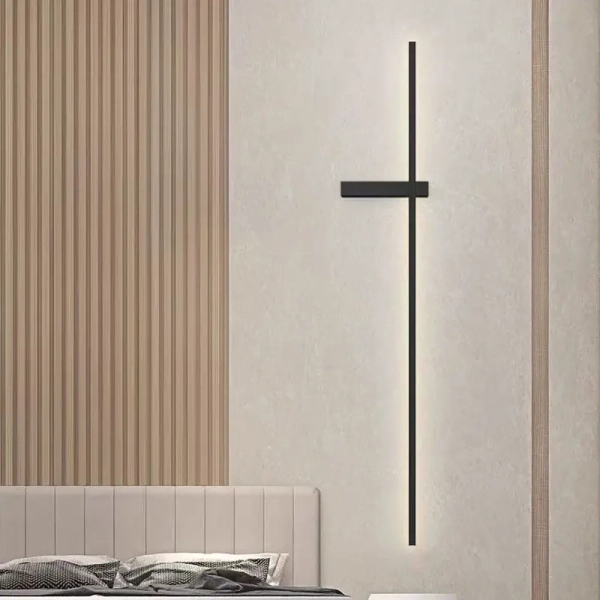 Metalowy kinkiet ścienny CROSA CGCROS90 LED 18W 3000K czarny