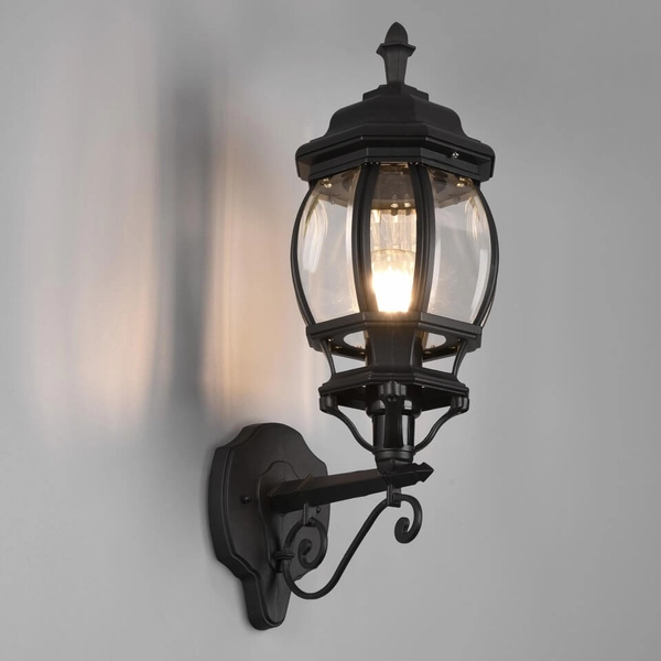 Loftowa lampa elewacyjna Elvo 206967132 do ogrodu IP23 czarna