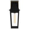 Elewacyjna lampa ścienna Buckley QZ-BUCKLEY-M-MBK szklana IP44 czarny