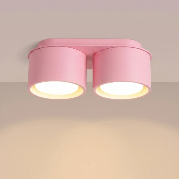 Podwójna lampa sufitowa MODO różowa SL.2467 2xGx53 spot