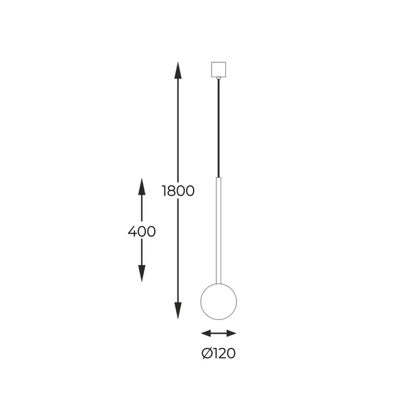 Nowoczesna lampa wisząca Ali kulista nad stół złota czarna