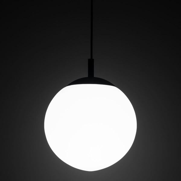 Lampa wisząca nad wyspę Esme 5670 bubble zwis ball biała czarna