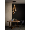 Szklana lampa wisząca Julius 34438/05/65 Lucide kaskada czarna złota