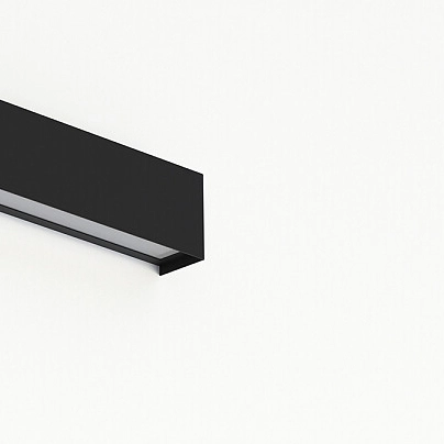 Czarna lampa nad lustro STRAIGHT WALL 7601 kinkiet ścienna belka