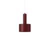 Lampa burgundowa wisząca VITRUM do salonu 1xE27 walec 41638