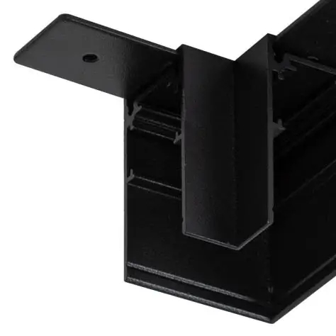 Magnetyczny narożnik do szyn TRMA-263537-CONN-L-TYPE metalowy czarny