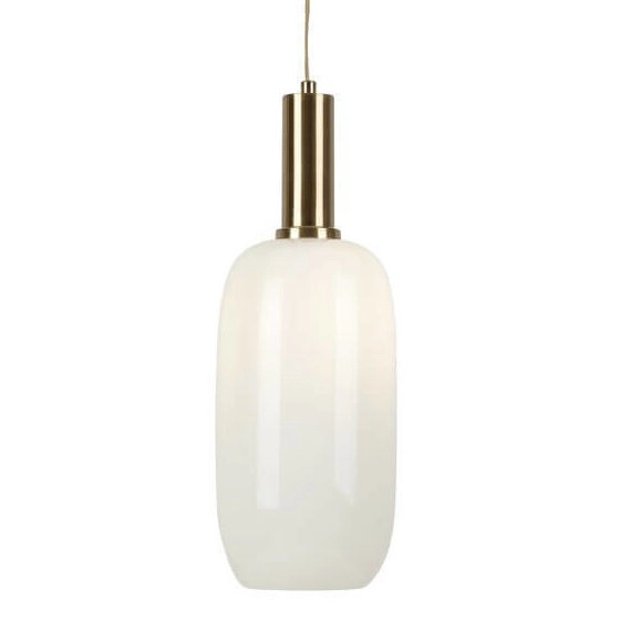 LAMPA wisząca SINOPIA 5224 Rabalux szklana OPRAWA podłużny zwis biały złoty