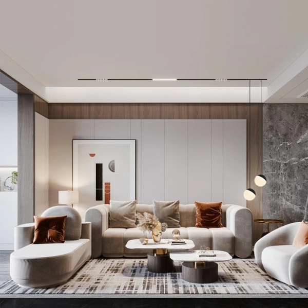 Lampa wisząca Magneto Abigali-LWQ-M23G LED 7W 3000K kula ball złota biała