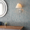 Salonowa lampa ścienna Rennes & Chatsworth 103357 z abażurem nikiel
