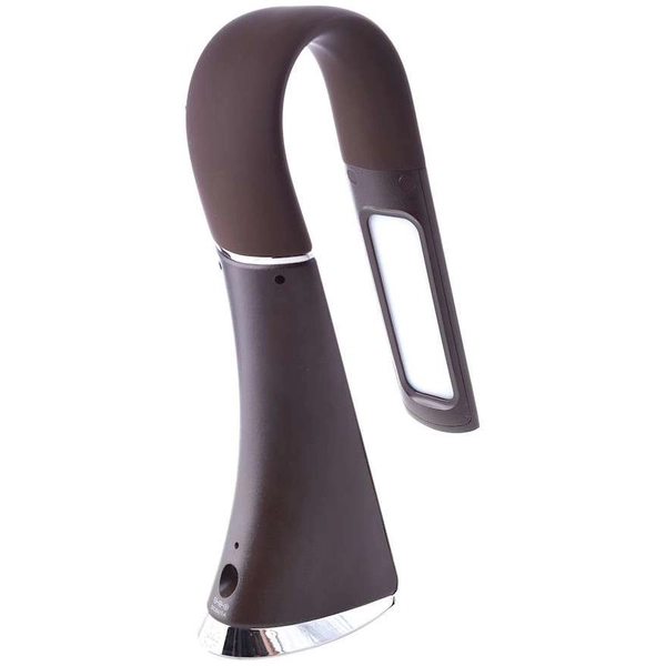 Biurkowa LAMPKA stojąca GALA ML139 Milagro stołowa LAMPA metalowa LED 6W 3000K z zegarkiem brązowa