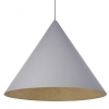 Pojedynczy zwis lampa VESUVIO 41050 nad stół stożek szary złoty