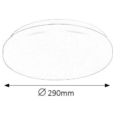 Plafon LAMPA sufitowa ROB 2284 Rabalux okrągła OPRAWA metalowa LED 20W 4000K biały