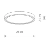 Ledowy regulowany plafon MULTI LED 11357 LED 9-18W CCT biały