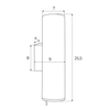 Sypialniany kinkiet tuba Laxer W0331 Maxlight góra-dół metalowy biały