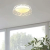 Plafon LAMPA sufitowa Forina Bianco PL Orlicki Design okrągła OPRAWA z wycięciami LED 48W 3000K biała