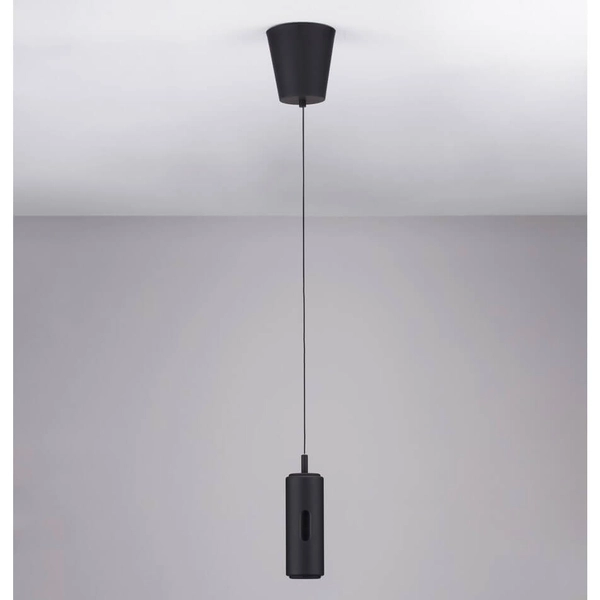 Wisząca lampa do przedpokoju ORITUCO LE44528 LED 12W 3000K sopel czarna