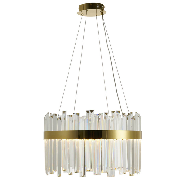 Lampa wisząca do jadalni ROYAL ST-1088-50 LED 52W 3000K kryształy złoty