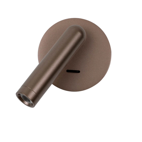 Metalowy ścienny kinkiet Carda WL-64834-1-CF LED 2,5W 3000K tuba kawowy