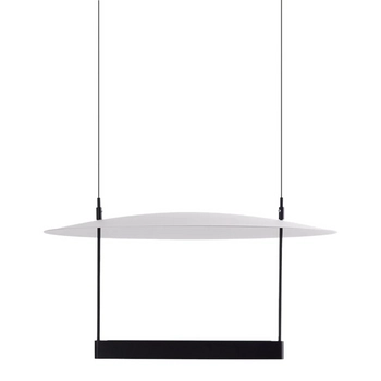 Lampa wisząca PORTOFINO czarna biała AZ6660 30W 3000K designerska