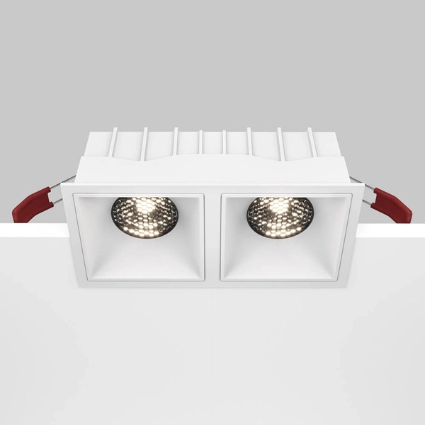 Prostokątna lampa sufitowa Alfa DL043-02-15W4K-D-SQ-W LED 30W 4000K biały