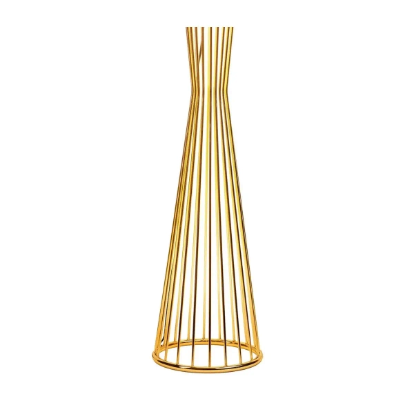 Lampa stojąca Filo MF1235 Step druciana z abażurem czarna złota