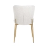 Szykowne krzesło welurowe Odessa S4508 WHITE Richmond Interiors skandynawskie białe