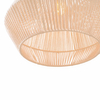 Wisząca lampa Praslin P0584 Maxlight sznurek boho klatka do kuchni biała