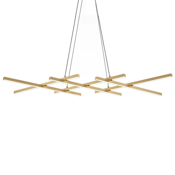 Salonowa lampa wisząca Halo MOD244PL-L50BSK Maytoni LED 40W 4000K mosiądz