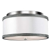LAMPA sufitowa PAVE FE-PAVE-F-S Elstead FEISS metalowa OPRAWA plafon nikiel polerowany biały