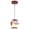Dziecięca lampa wisząca OWL ML243 Milagro do pokoju dziecka sowa brązowa