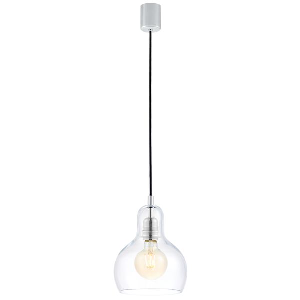 LAMPA wisząca LONGIS I 10121109 Kaspa szklana OPRAWA kulisty ZWIS przezroczysty