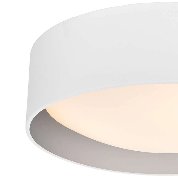 Plafon LAMPA sufitowa VERO 30446302 Kaspa okrągła OPRAWA metalowa biała