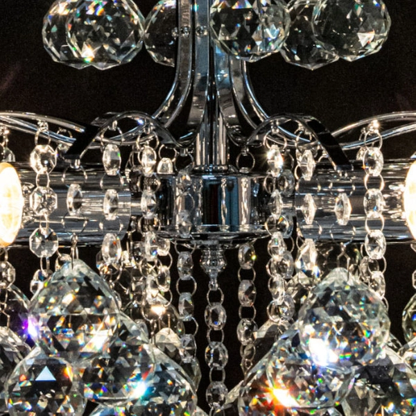 LAMPA wisząca Monte Carlo 6247/3 8C Elem metalowa OPRAWA crystal ŻYRADNOL glamour zwis chrom