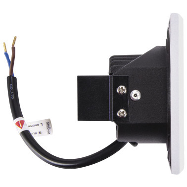 Wpuszczana LAMPA zewnętrzna KURS LED 03908 Ideus kwadratowa OPRAWA metalowy wpust LED 1,6W 4000K outdoor IP54 biały