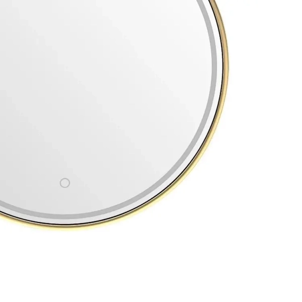 Ledowe lustro ścienne 60cm D2338-60 LED 36W CCT nad umywalkę IP44 złoty