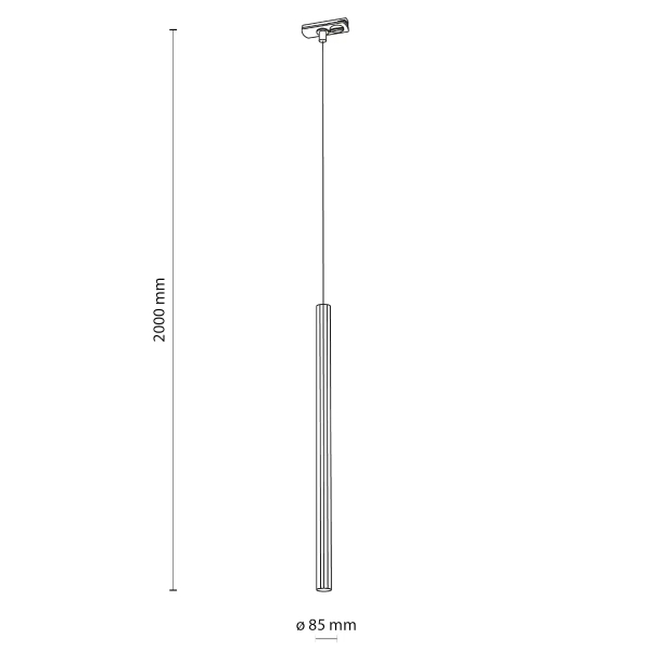 Szynowa lampa zwis jednofazowa Tracer 10819 sopel do jadalni czarny