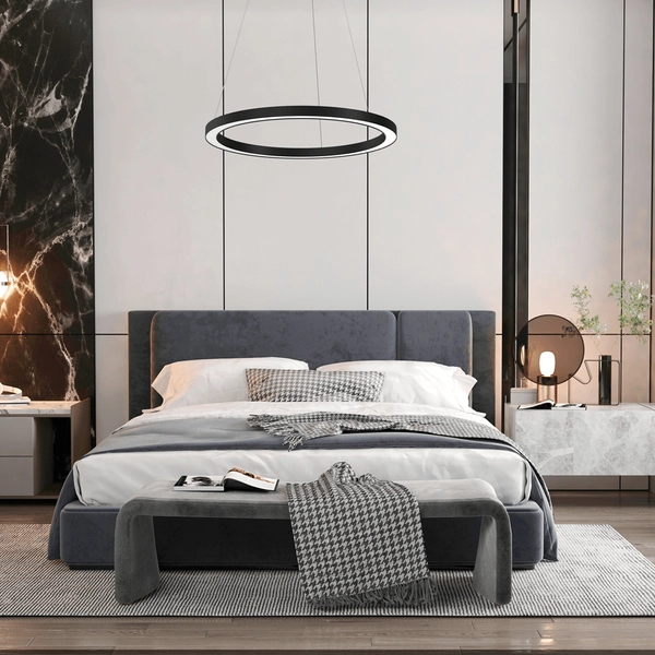 Lampa wisząca Galaxia ML8420 pierścień LED 26W czarny