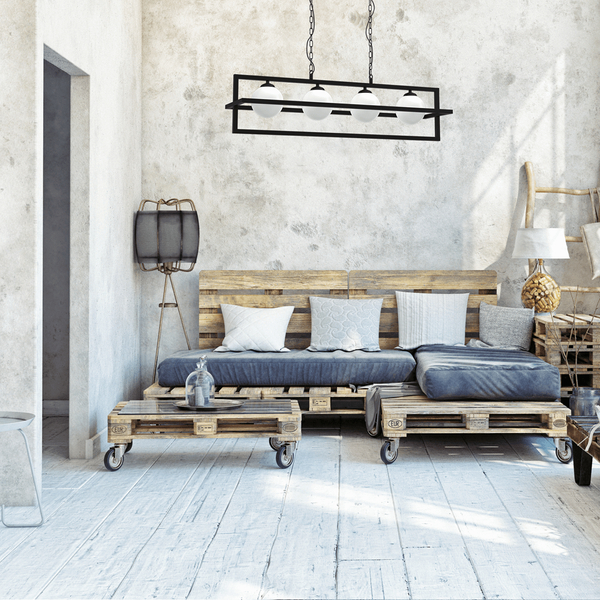Wisząca lampa Diego MLP8570 szklane kule białe czarne