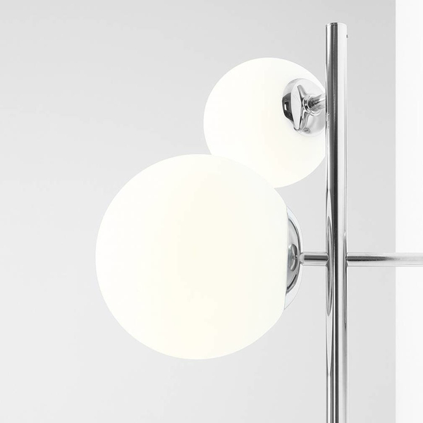 Nowoczesna lampa ścienna DIONE 1092Y4 Aldex balls kinkiet do salonu chrom