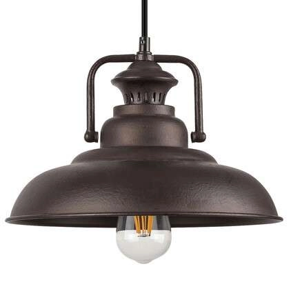 Industrialna LAMPA wisząca KYLE 2930 Rabalux metalowa OPRAWA ZWIS kopuła żarówka przewód brązowa