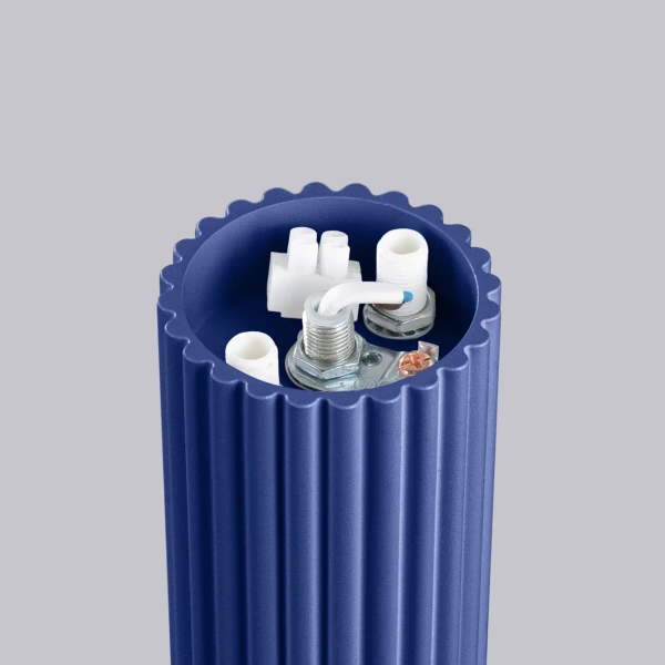 Kulista lampa sufitowa HALO SL.1738 okrągła łazienkowa IP44 niebieska biała